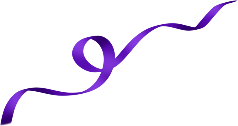 Purple ribbon illustration